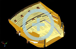 Трехмерная модель Концертного зала Государственного Кремлевского дворца, построенная по результатам лазерного сканирования