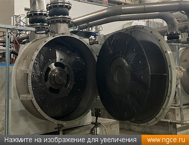 Объект 3D сканирования: сегменты гарнитуры машины по размолу хвойной целлюлозы на действующем ЦБК в Сибири