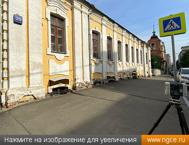 Обмеры фасадов исторического здания в Москве методом лазерного сканирования для целей ремонта и реставрации