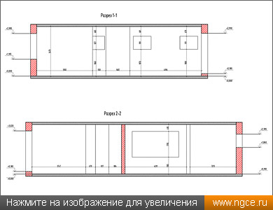 ������� �������� �� ������ 1-1 � 2-2, ����������� �� ������ ��������� ������������ ��� ����� ������� ����������