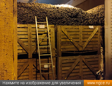 Картофель на складе предприятия в Нижегородской области, объёмы хранения которого мы определили методом лазерного сканирования для целей аудита