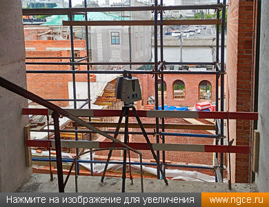 3D лазерное сканирование на строительной площадке на Софийской набережной для целей BIM-проектирования