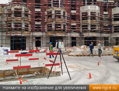 Обмеры строящегося комплекса зданий на Софийской набережной методом лазерного сканирования для целей BIM-проектирования