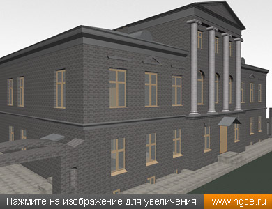 Обмерная 3D модель здания особняка в формате PLN (ArchiCAD), построенная по данным лазерного сканирования
