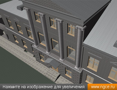 Обмерная 3D модель фасада здания в формате PLN (ArchiCAD), построенная по данным лазерного сканирования
