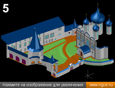 Итоговая обмерная 3D модель Суздальского кремля, построенная по данным лазерного сканирования для 3D mapping