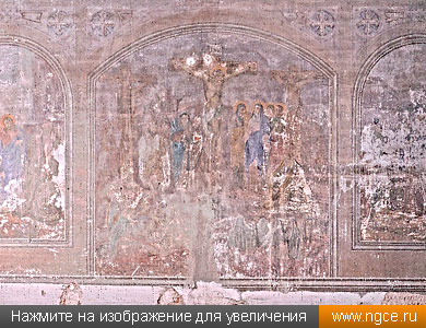 Растровое изображение фресок в Никитской церкви в городе Коломне для целей построения обмерных чертежей