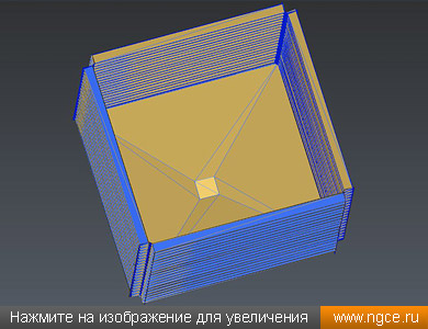 Итоговая обмерная 3D модель одного из квадратных силосов, построенная по результатам лазерного сканирования для целей вычисления объёма и аудита