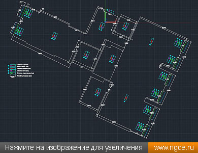 План квартиры в новостройке, построенный по данным 3D лазерного сканирования для целей дизайна интерьеров