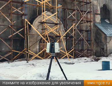 Лазерное сканирование Покровского собора в Боровске для реставрации выполняет система Leica ScanStation P40