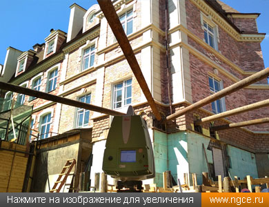 Обмеры фасадов и фундамента загородного дома в ближнем Подмосковье для целей построения обмерных чертежей
