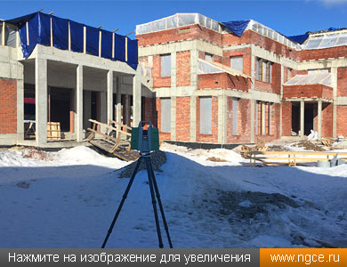 3D лазерное сканирование недостроенного коттеджа в Красногорске для целей проектирования дизайна интерьеров