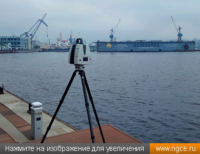 Лазерное сканирование плавучего судостроительного дока во Владивостоке выполняет система Leica ScanStation P50