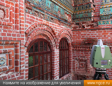 3D лазерное сканирование храма Николы Мокрого в Ярославле производилось с высокой плотностью облаков точек