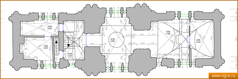 «НГКИ»: лазерное сканирование и создание поэтажного плана колокольни храма на Софийской набережной