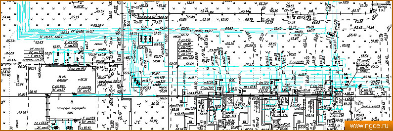 «НГКИ»: Фрагмент топографического плана УКПГ (выполнен в масштабе 1:500)