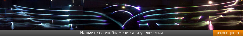 «Крылья» — самое большое в мире видеоизображение, когда-либо транслировавшееся на водный экран, во время фестиваля «Круг Света» в Москве в 2018 году