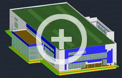 Точная исполнительная 3D модель производственного корпуса, построенная по результатам лазерного сканирования
