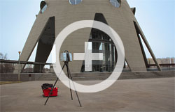 Лазерное сканирование Останкинской телебашни выполняется сканером Leica ScanStation P40 для целей 3D mapping