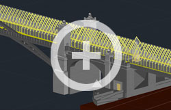 Фрагмент модели Андреевского моста, созданной по данным 3D сканирования для подготовки фестиваля «Круг света»