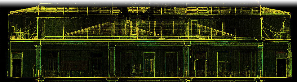 Архитектурные обмеры здания Моспочтамта методом лазерного сканирования и построение точных обмерных чертежей