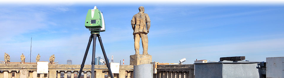 3D обмеры скульптур на Ленинском проспекте методом лазерного сканирования и создание ортофотоизображений для целей реставрации