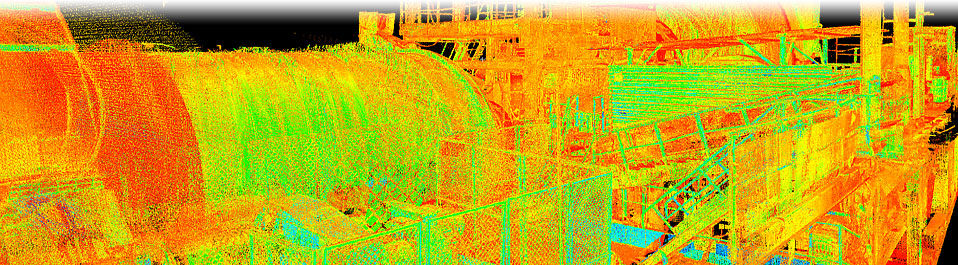 Лазерное сканирование основного цеха золотоизвлекательной фабрики в Бодайбо для целей построения точной исполнительной 3D модели