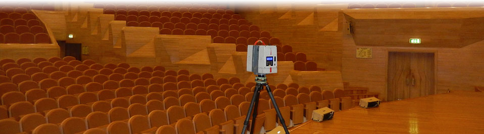 Лазерное сканирование и 3D моделирование Светлановского зала Московского международного Дома музыки для целей 3D mapping