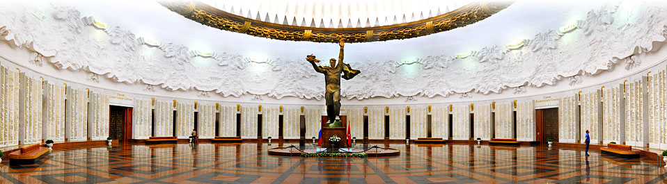 Лазерное сканирование и создание точной модели Зала Славы музея Великой Отечественной войны на Поклонной горе в Москве