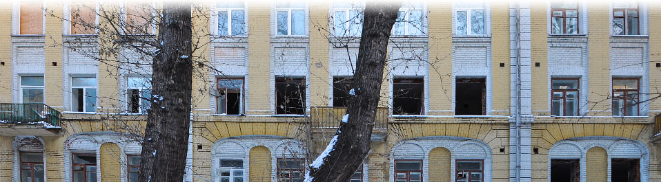 Архитектурные обмеры фасадов зданий в Москве по адресу Садовническая улица, дом 9, строения 2 и 3 методом лазерного сканирования