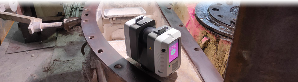 Лазерное сканирование деталей дробильной машины для целей реверс-инжиниринг