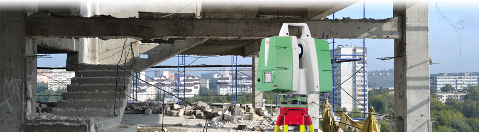 Лазерное сканирование и создание исполнительной 3D модели недостроенного здания ТРЦ в городе Видное для проектирования его достройки