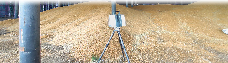 Определение объёмов хранения зерна на складах в Ставропольском крае методом лазерного сканирования для целей аудита