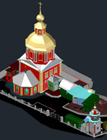 3D модель храма